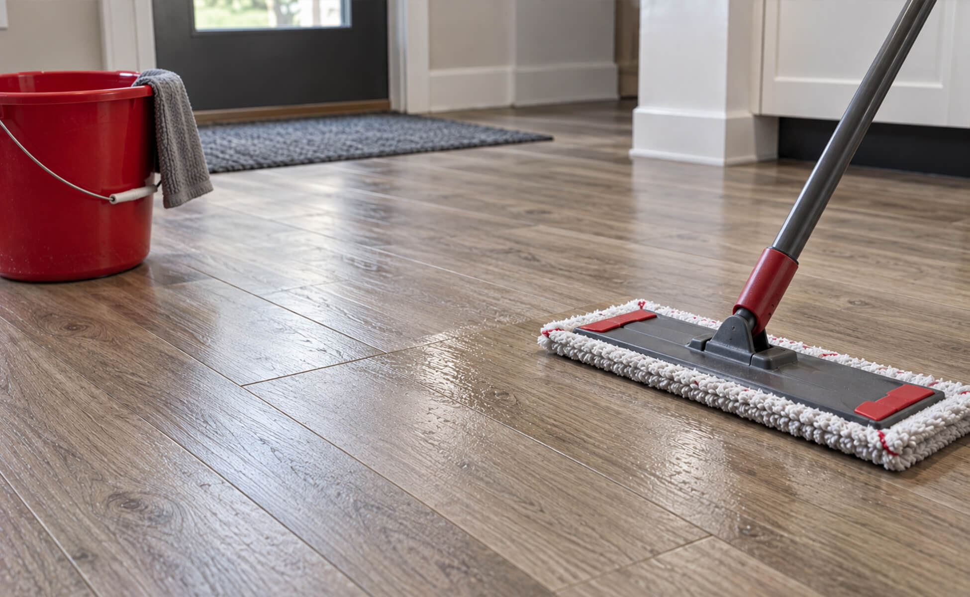 Luxury Vinyl Flooring Maintenance FAQ - Banner | Exclusive Floors